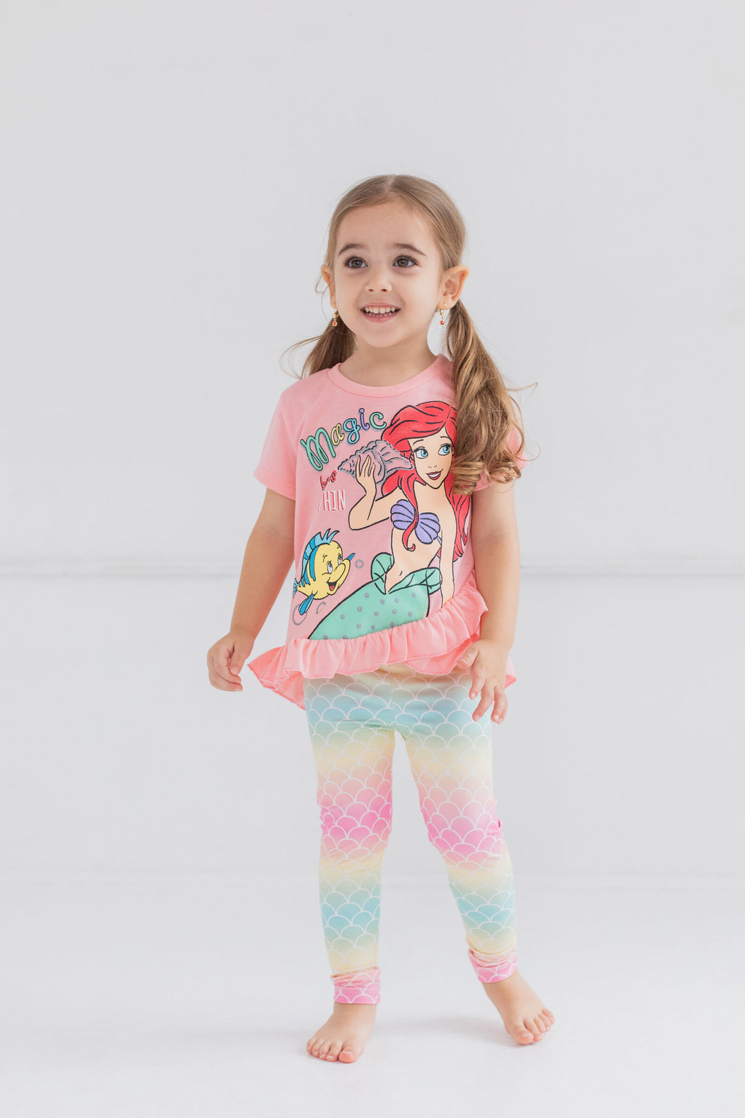 Disney Princess T-Shirt and Leggings Outfit Set