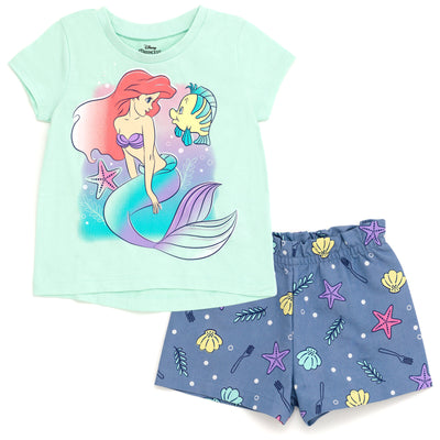 Disney Princess Princess Ariel T-Shirt and Chambray Shorts Outfit Set