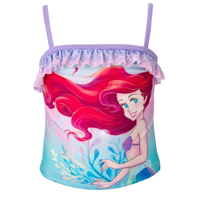 Disney Princess Princess Ariel UPF 50+ Tankini Top Bikini Bottom Swim Set - imagikids