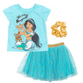 Disney Princess Princess Jasmine T-Shirt Skirt and Scrunchie 3 Piece Outfit Set