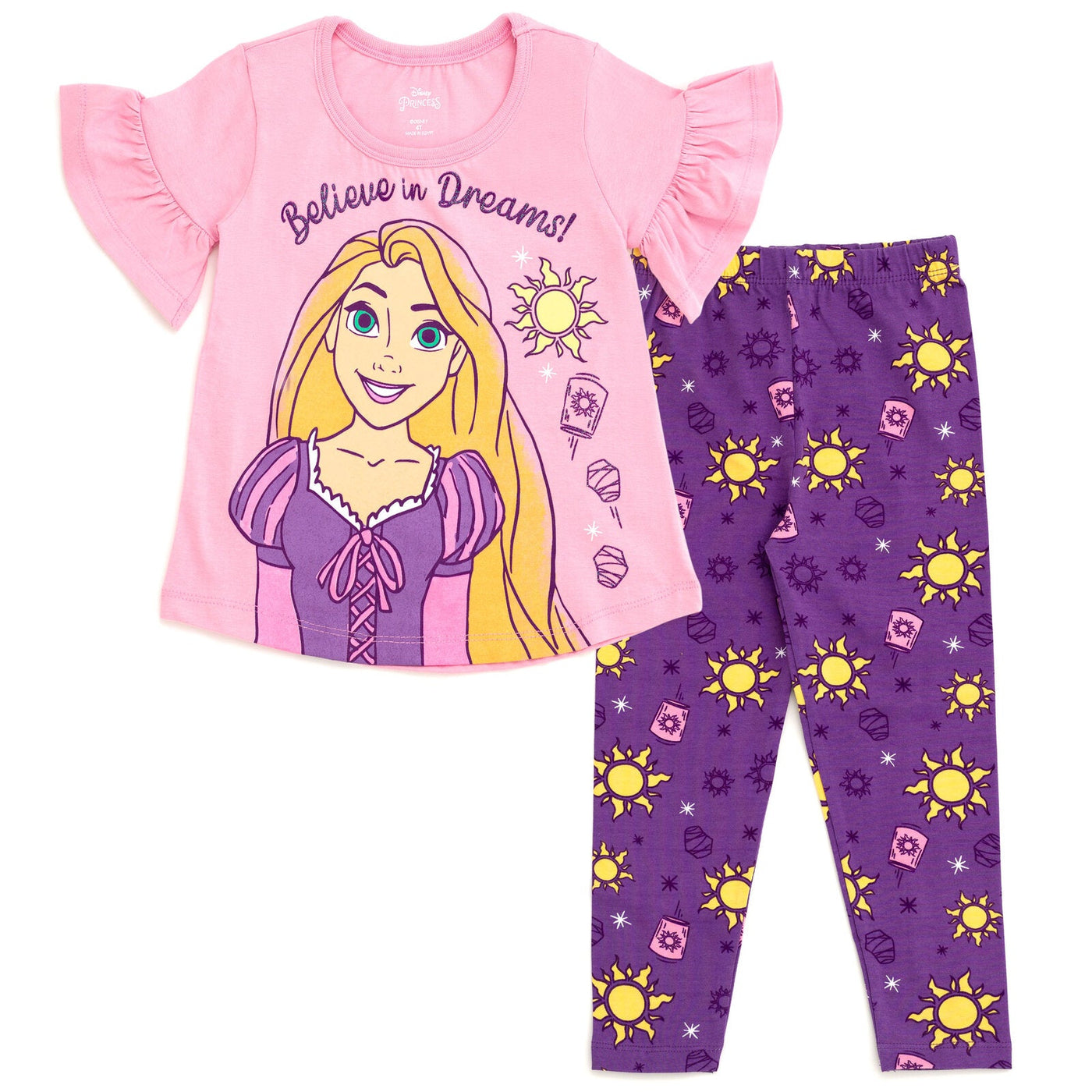 Disney Princess Princess Rapunzel T - Shirt and Leggings Outfit Set - imagikids