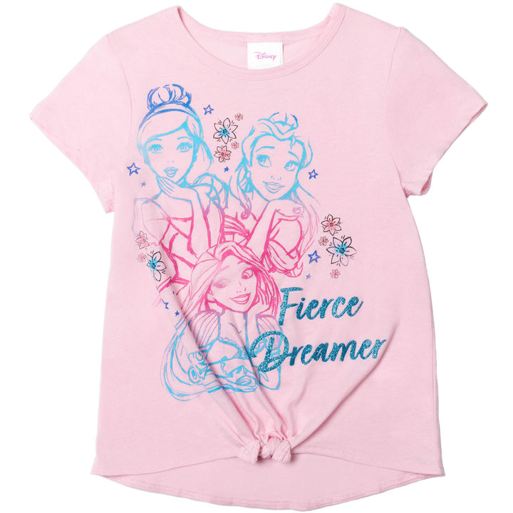 Princess 3 Piece Outfit Set: T-Shirt Legging Shorts