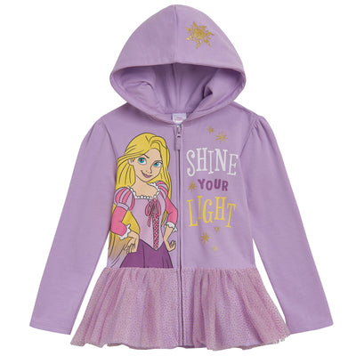 Disney Princess Rapunzel Fleece Zip Up Hoodie Dress
