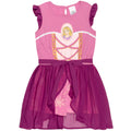 Disney Princess Rapunzel Metallic Print Romper With Skirt Overlay