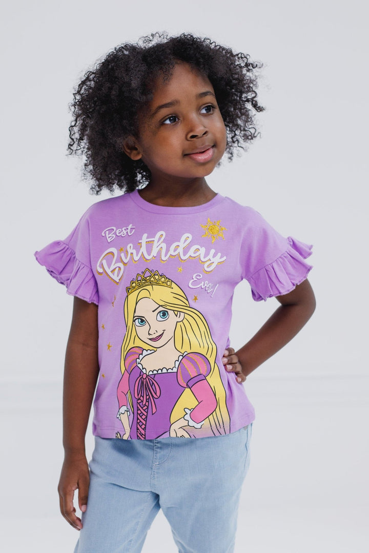 Disney Princess Rapunzel Metallic Print T - Shirt - imagikids