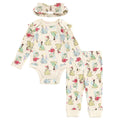 Disney Princess Ribbed Bodysuit, Jogger Pants and Headband 3 Piece Outfit Set