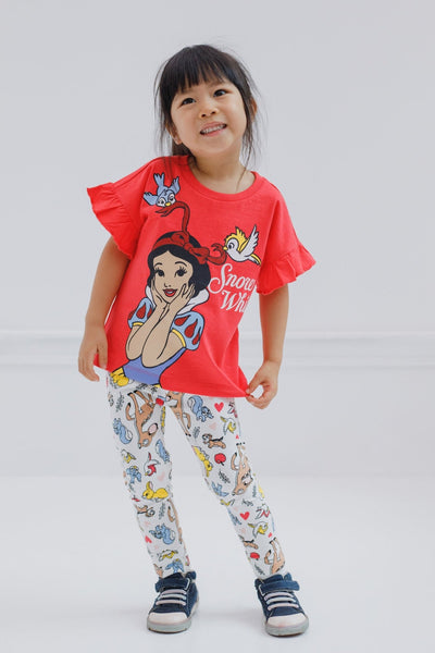 Disney Princess Snow White T-Shirt and Capri Leggings Outfit Set - imagikids