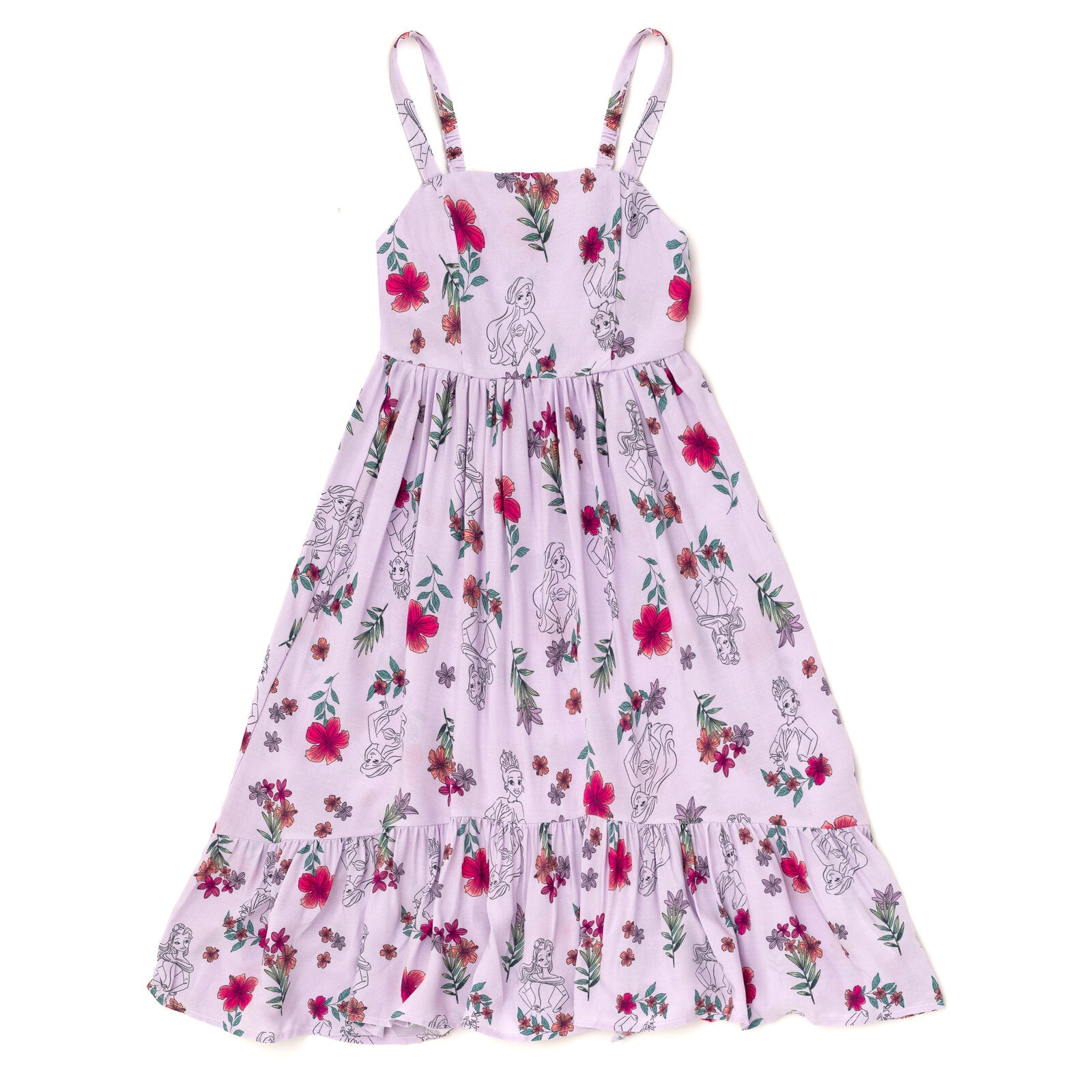 Disney Princess Square Neck Smocked Cami Maxi Dress | FREE Shipping on Orders $50+ and Free Returns imagikids Disney Princess Square Neck Smocked Cami Maxi Dress | FREE Shipping on Orders $50+ and Free Returns imagikids