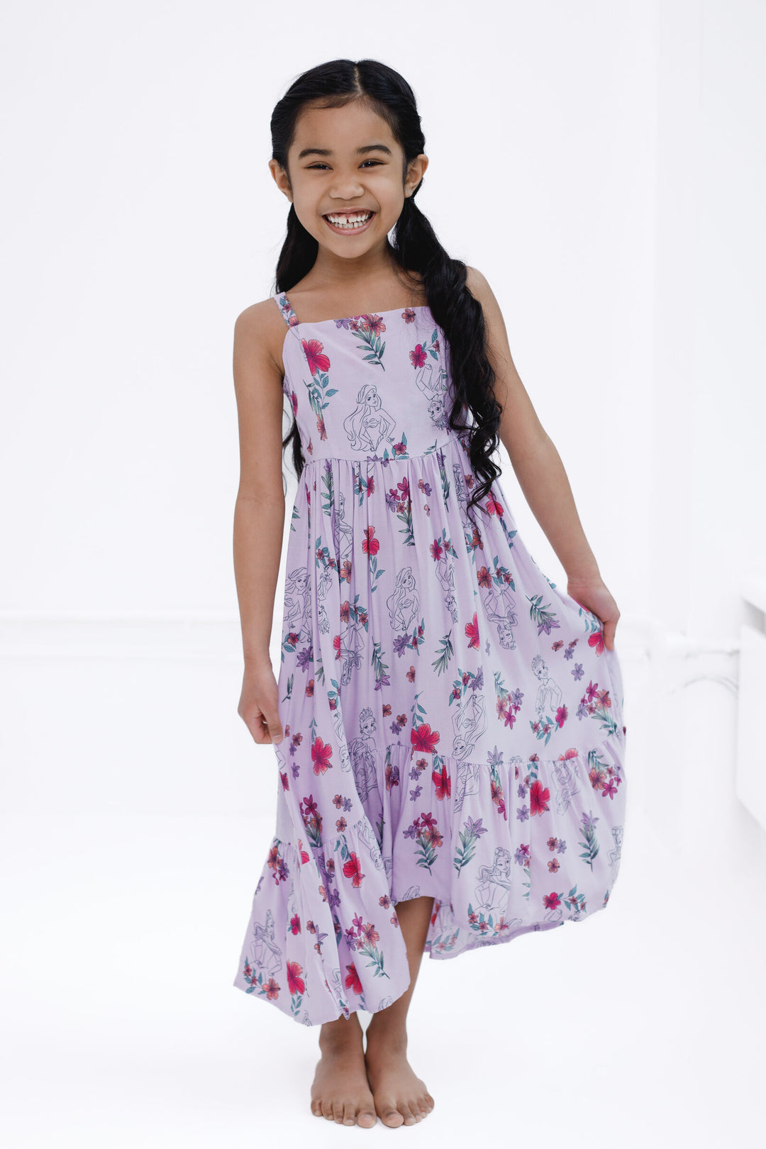 Smocked Disney Princess Dress Disney Princess Belle Tiana Ariel Square Neck Smocked Cami Maxi Dress Toddler to Big Kid Smocked Disney Princess Dress Disney Princess Belle Tiana Ariel Square Neck Smocked Cami Maxi Dress Toddler to Big Kid