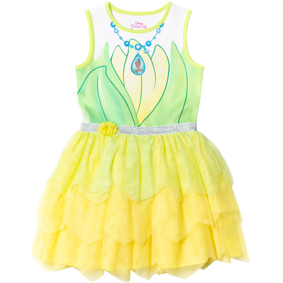 Disney Princesses Tiana Tulle Costume Sleeveless Dress