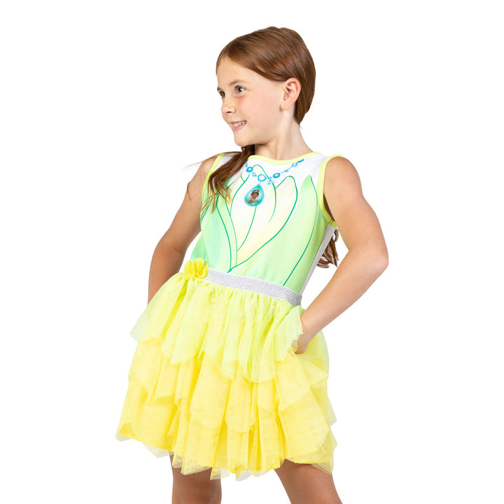 Disney Princesses Tiana Tulle Costume Sleeveless Dress