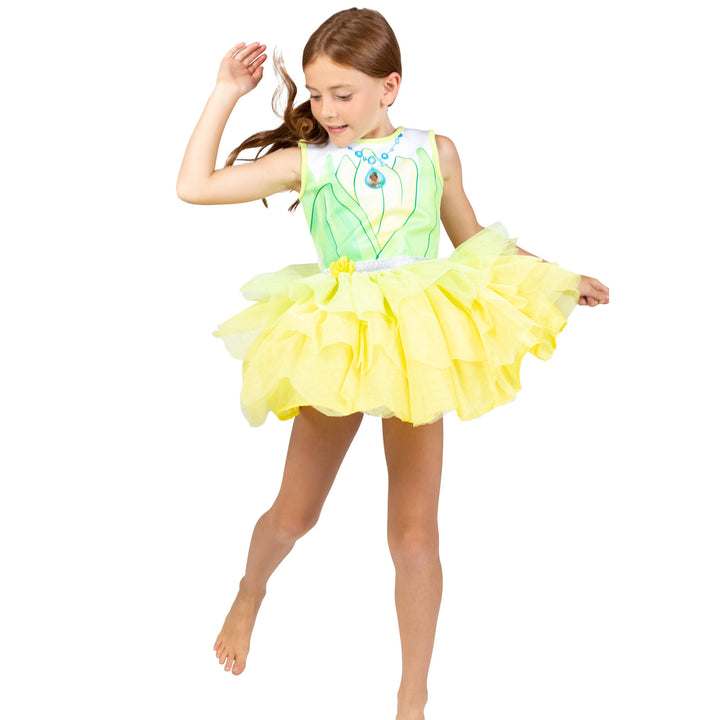 Disney Princesses Tiana Tulle Costume Sleeveless Dress