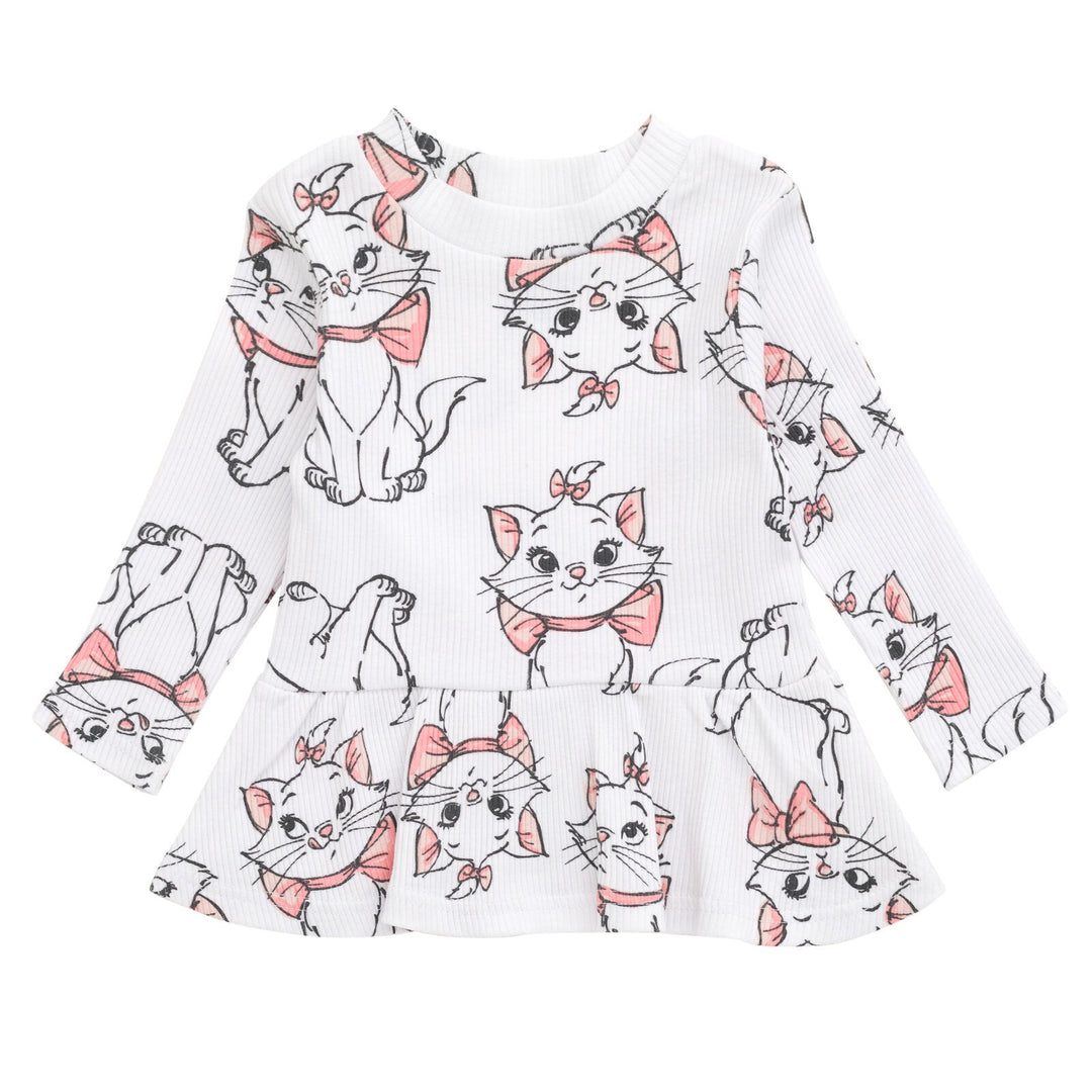 Disney The Aristocats Marie Peplum T-Shirt and Pants Outfit Set - imagikids