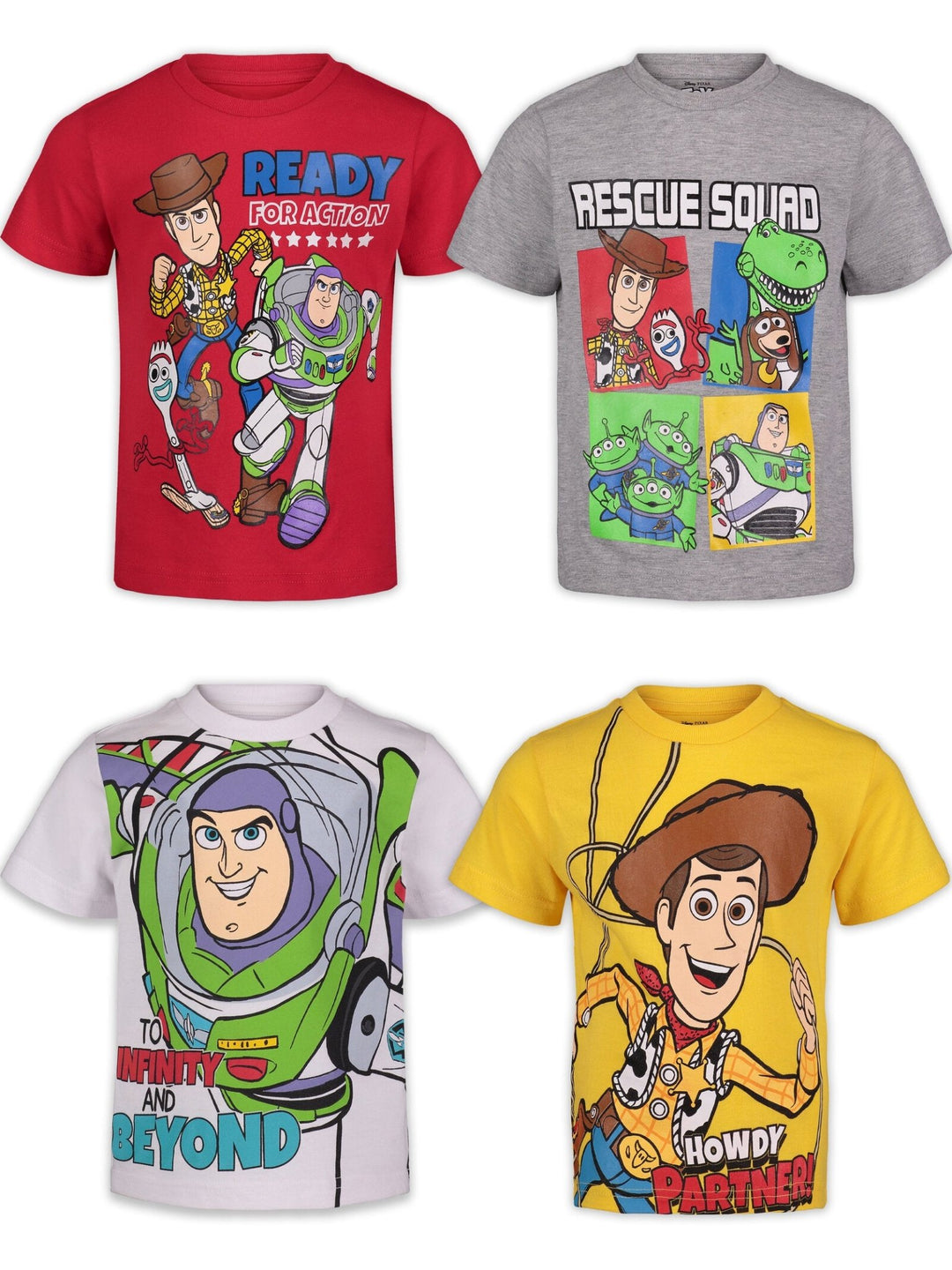 Disney Toy Story 4 Pack T-Shirts - imagikids