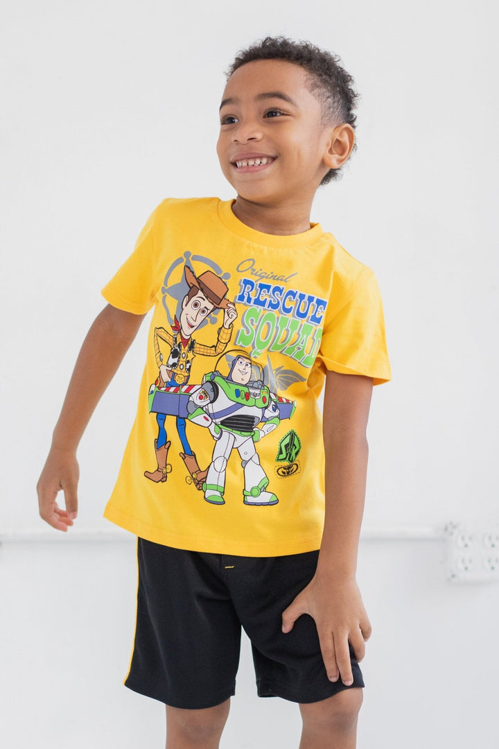 Disney Toy Story Athletic T-Shirt Mesh Shorts Outfit Set - imagikids