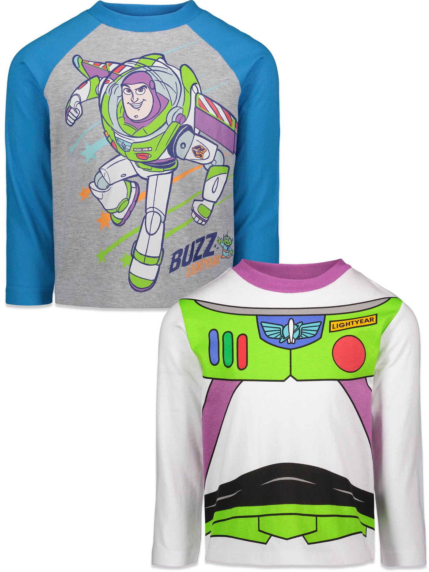 Disney Toy Story Buzz Lightyear 2 Pack Long Sleeve T-Shirts