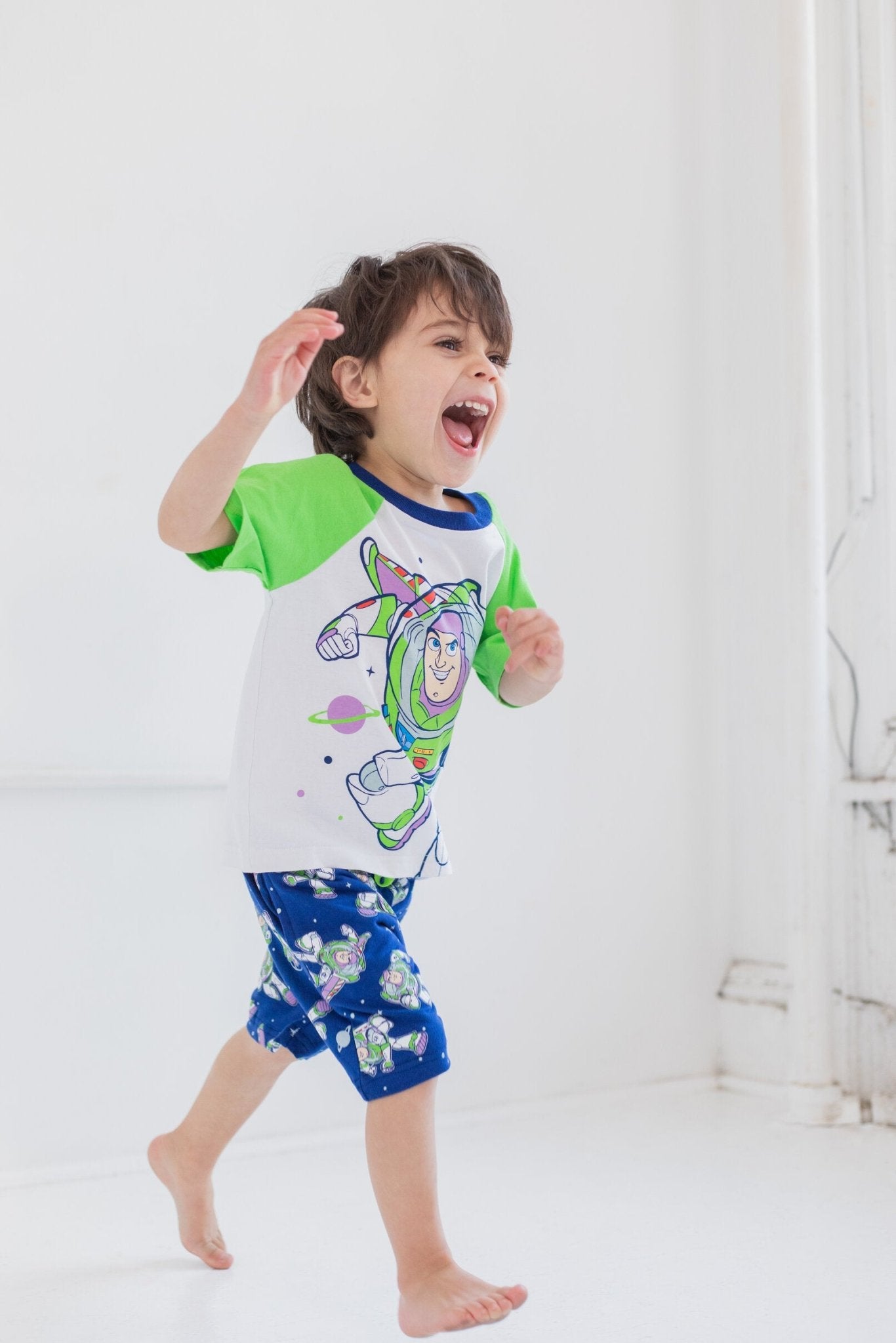 Disney Toy Story Buzz Lightyear T-Shirt and French Terry Shorts Outfit Set - imagikids