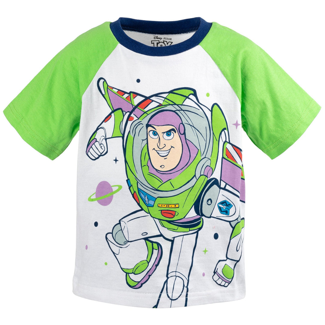 Disney Toy Story Buzz Lightyear T-Shirt and French Terry Shorts Outfit Set - imagikids