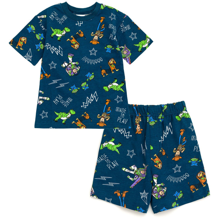 Disney Toy Story French Terry T-Shirt and Shorts Outfit Set - imagikids