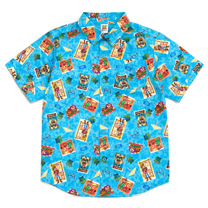 Disney Toy Story Hawaiian Button Down Dress Shirt