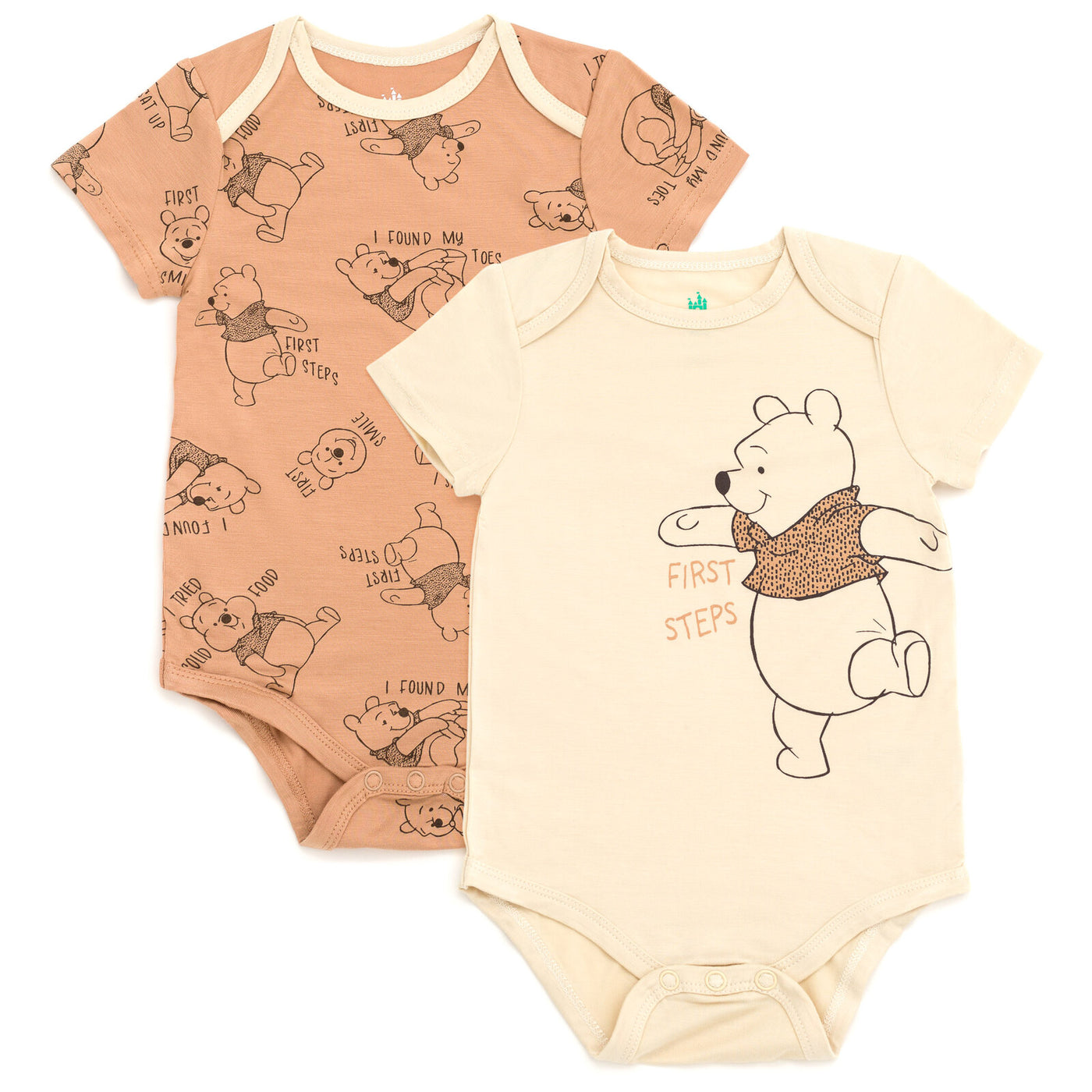 Disney Winnie the Pooh 2 Pack Bamboo Bodysuits