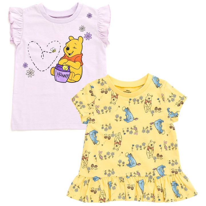 Disney Winnie the Pooh 2 Pack Peplum T-Shirts