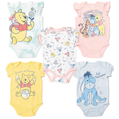 Disney Winnie the Pooh 5 Pack Bodysuits - imagikids