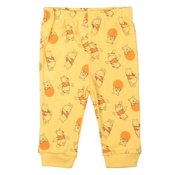 Conjunto de 4 piezas de Winnie the Pooh: mono, pantalones, gorro y pechera