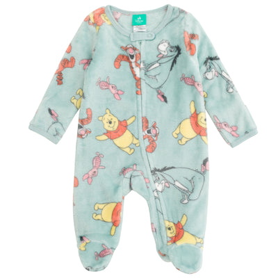 Disney Winnie the Pooh Fleece 2 Pack Coveralls Woobie