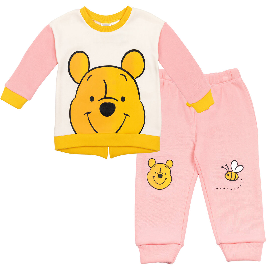 Winnie the Pooh Fleece Raglan Sweatshirt & Pants Set