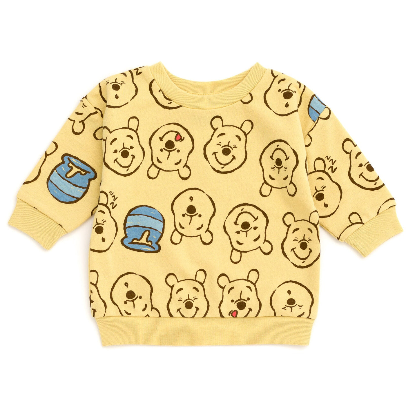 Disney Winnie the Pooh French Terry Sweatshirt and Bike Shorts - imagikids