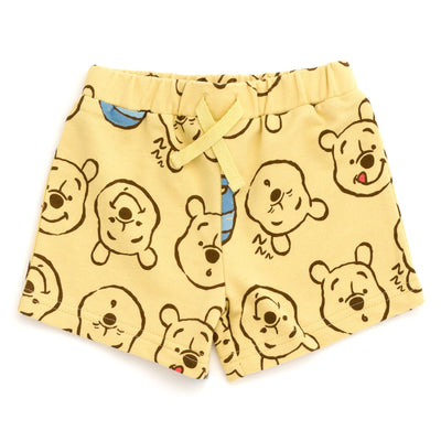 Disney Winnie the Pooh French Terry Sweatshirt and Bike Shorts - imagikids