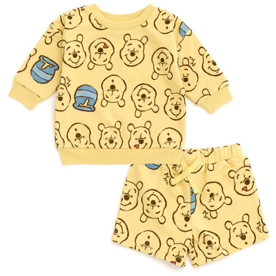 Disney Winnie the Pooh French Terry Sweatshirt and Bike Shorts