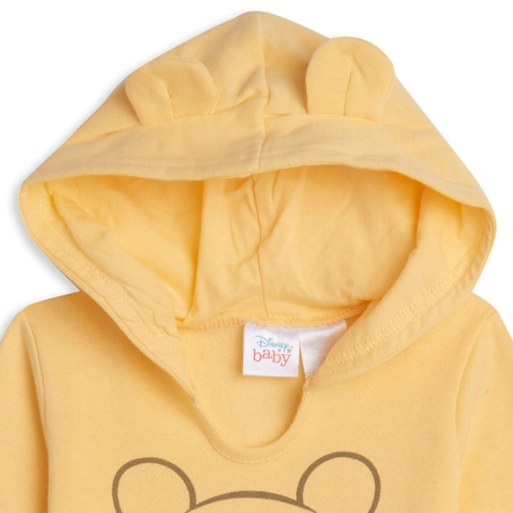 Disney Winnie the Pooh Hoodie Bodysuit and Pants 3 Piece Outfit Set