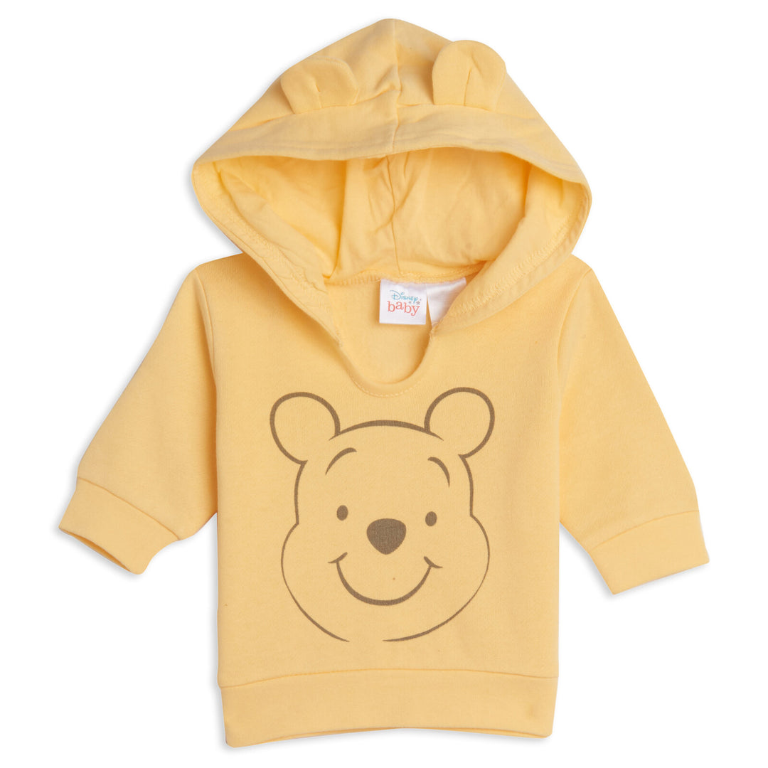 Disney Winnie the Pooh Hoodie Bodysuit and Pants 3 Piece Outfit Set