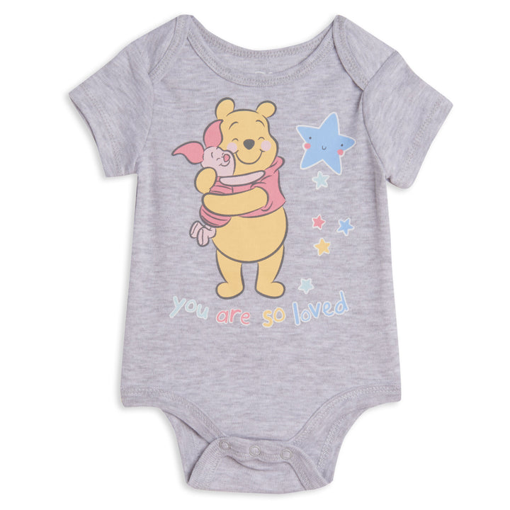 Disney Winnie the Pooh Hoodie Bodysuit and Pants 3 Piece Outfit Set