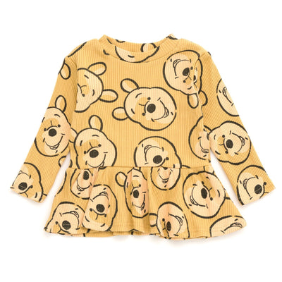 Disney Winnie the Pooh Peplum T-Shirt and Pants Outfit Set - imagikids