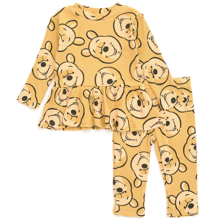 Disney Winnie the Pooh Peplum T-Shirt and Pants Outfit Set - imagikids