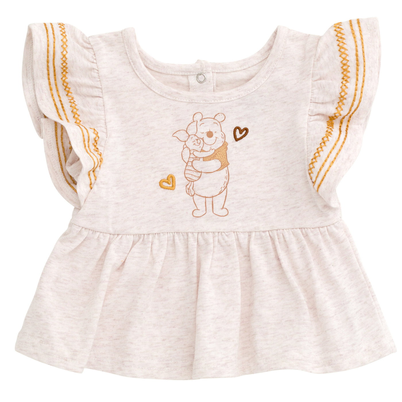 Disney Winnie the Pooh Peplum Tank Top and Cotton Gauze Pants Outfit Set