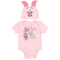 Disney Winnie the Pooh Piglet Baby Cosplay Bodysuit and Hat Set Newborn to Infant