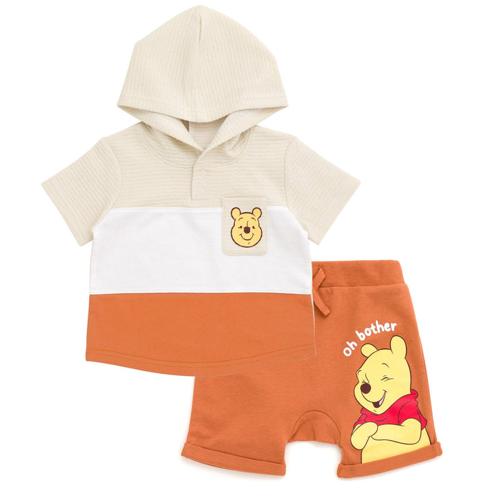 Disney Winnie the Pooh Pullover Hoodie and French Terry Shorts - imagikids