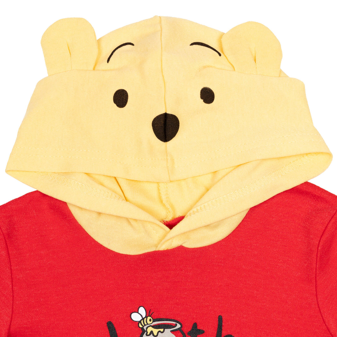 Winnie the Pooh Hooded Costume Short Sleeve Romper