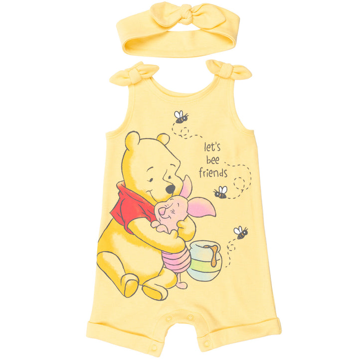 Winnie the Pooh Sleeveless Romper & Headband