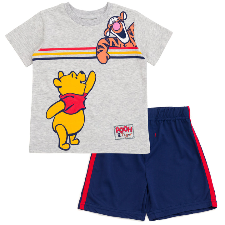 Disney Winnie the Pooh T-Shirt and Mesh Shorts Outfit Set