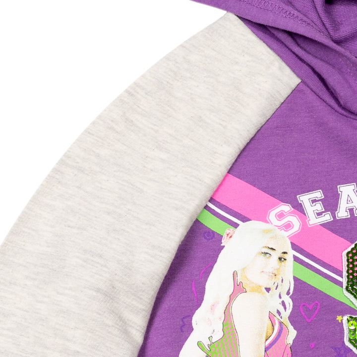 Disney Zombies French Terry Raglan Pullover Bow Hoodie