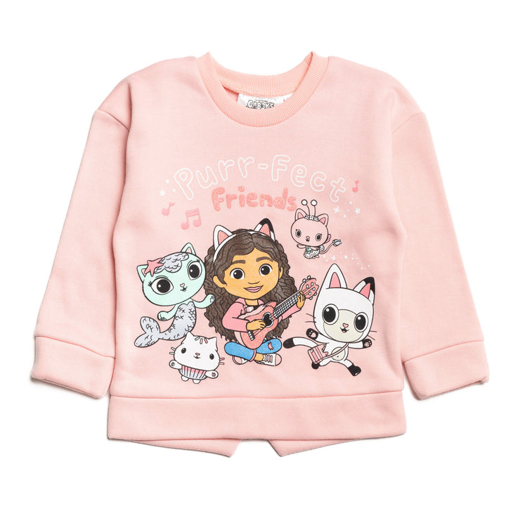 Gabby's Dollhouse Pullover Fleece Sweatshirt and Leggings Outfit Set