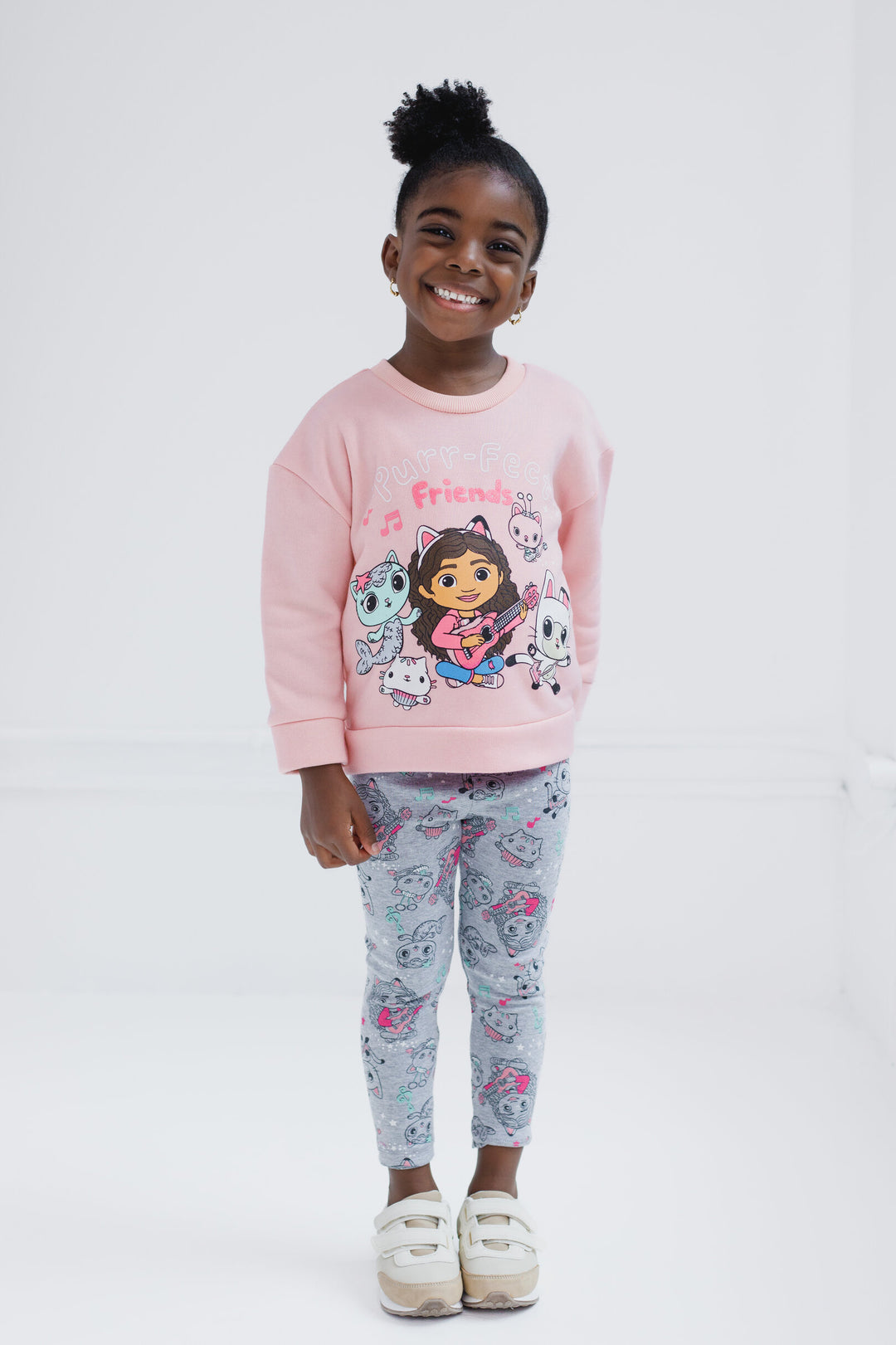 Gabby's Dollhouse Pullover Fleece Sweatshirt and Leggings Outfit Set