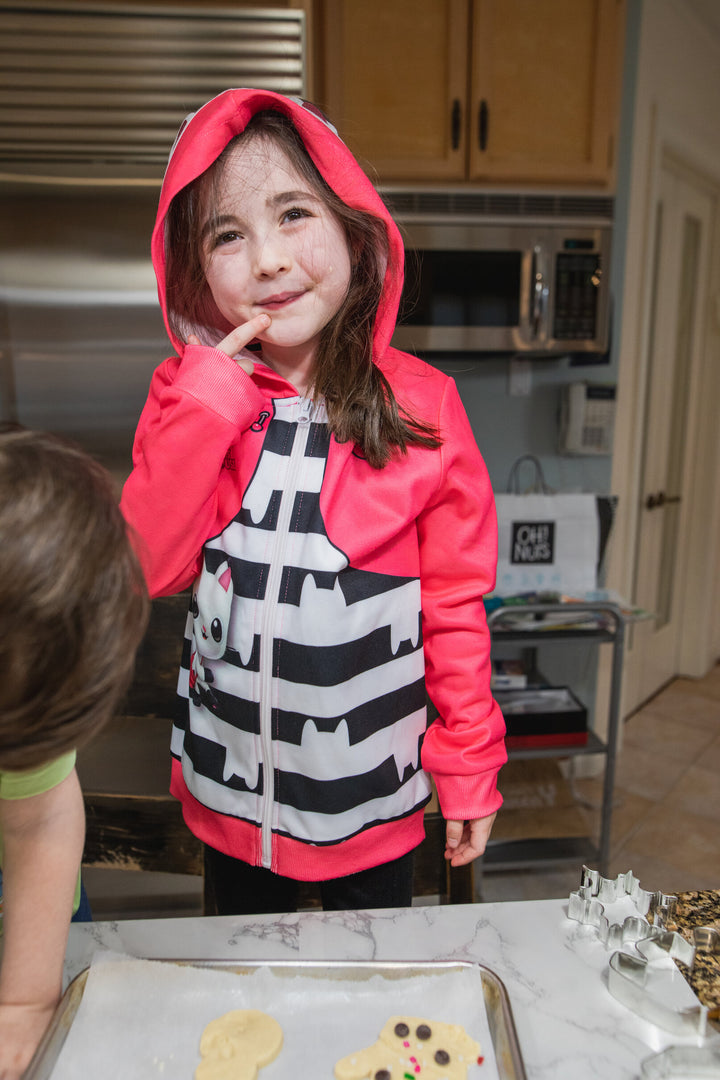 Dreamworks Gabby's Dollhouse sudadera con capucha y cremallera