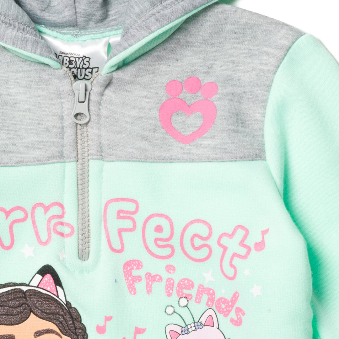 Dreamworks Gabby's Dollhouse Fleece Half Zip Hoodie - imagikids