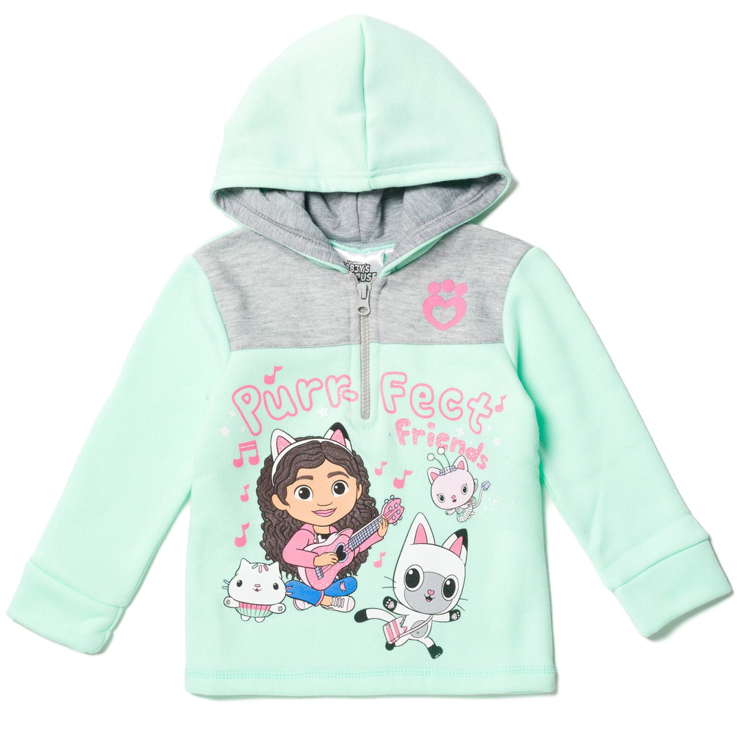 Dreamworks Gabby's Dollhouse Fleece Half Zip Hoodie - imagikids